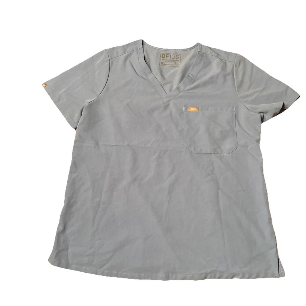 FIGS Scrub Women's Size Large Blue Top Technical Collection